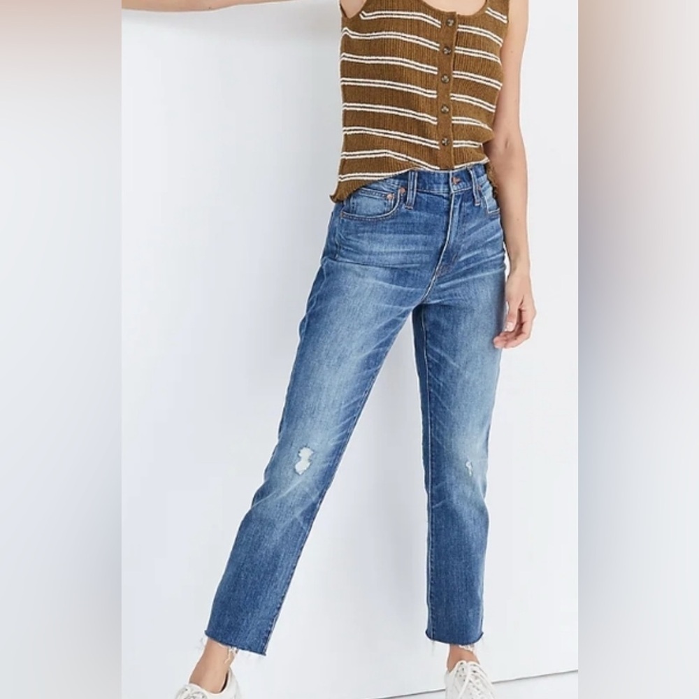 Madewell high rise slim bootcut jeans, size 25